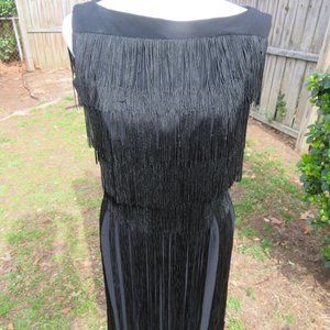 100% Authentic c:1920"s Flapper Dress/approx. sz. 6 -  8